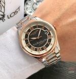 Copy Patek Philippe Calatrava Japan Quartz Watches 2-Rose Gold Roman Dial